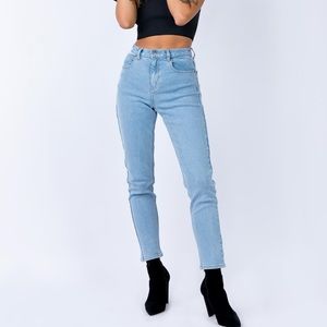 Princess Polly (Afends) High Waist Slim Fit Jeans